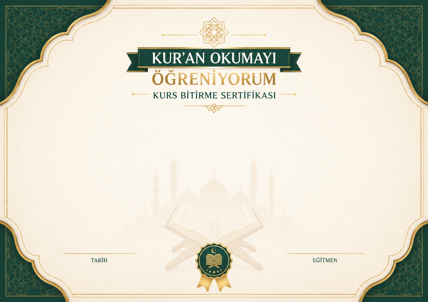 Kur'an Okumayi Ogreniyorum
